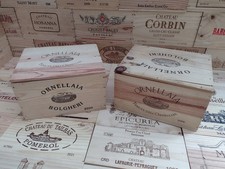 Cassetta porta vino in legno