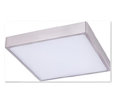 Globo Vitos - Lampada da soffitto in alluminio pressofuso, nichel opaco, acrilic