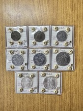SERIE 8 MONETE VATICANO PIO XII 5 10 20 50 CENT 1 2 5 10 LIRE 1941 FDC