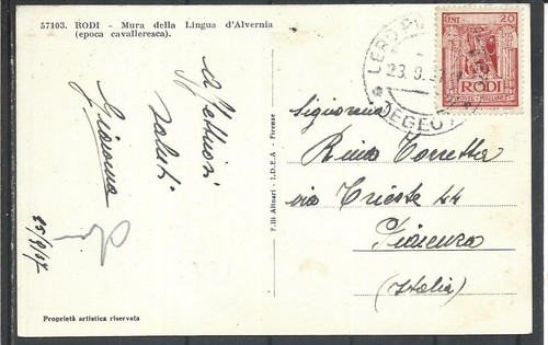 1917 isole italiane dell egeo - isole, dell'egeo