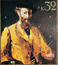 francobollo russo 1832 raffigurante pittore francese arrivato su cartolina