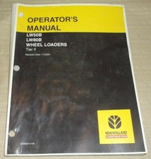 Manuale Di Manutenzione Operativa NEW HOLLAND LW50B LW80B TIER II Pala Gommata