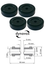 Kit 4 piedi Ø 50mm nero