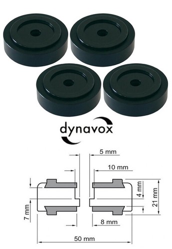 Kit piedi 50mm nero - 50mm,