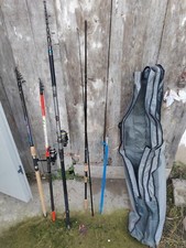 Canne da Pesca + set mulinelli e custodia - Usato 3 volte
