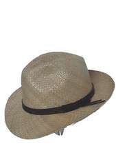 CAPPELLO PAGLIA CON CINTURINO