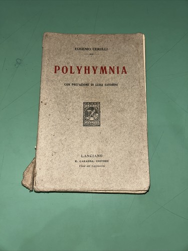 Polyhymnia eugenio cerulli - polyhymnia.,