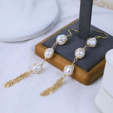 Orecchini lunghi N17 con tre