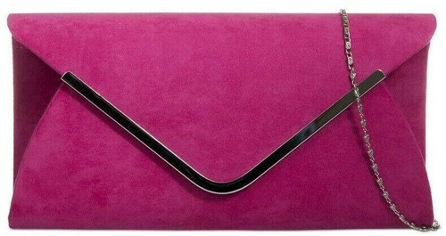 Pochette rosa cerise finta - pochette,