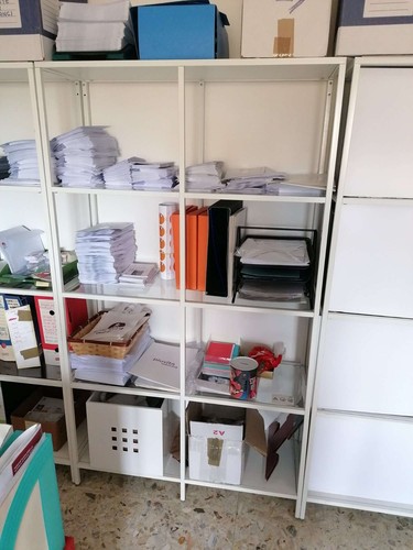 Libreria scaffale bianco vetro - libreria/scaffale,