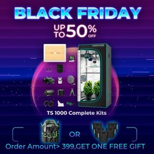 Mars Hydro Smart Growbox set completo LED + kit ventola in linea + ventola a clip con RJ 12 porte