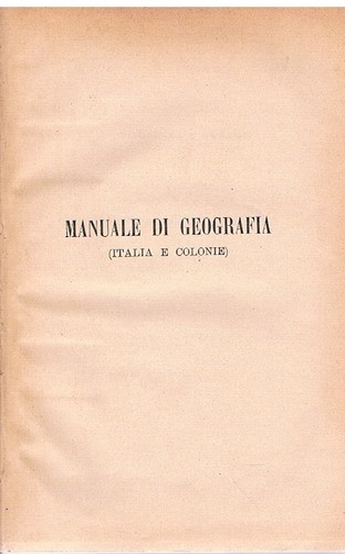 Manuale geografia italia e - manuale,