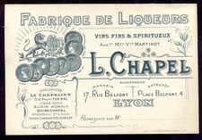 Lyon carte publicitaire L