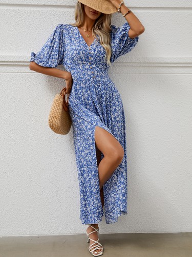 Maxi abito boho 2026 - , floreale
