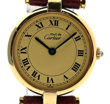 Orologio Donna Vintage [Ecc+5] Cartier 925 Must de Cartier Vendome Oro 18K 590004