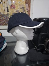 Berretto 100% COTONE con visiera tinta BLU Misura 58  con regolatore sconto 30%