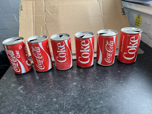 Vintage empty coke cans - vintage,
