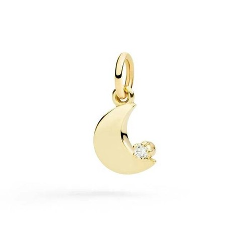 Ciondolo dodo luna oro - ciondolo, giallo