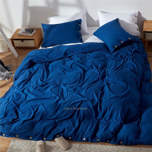 Set copripiumino cotone blu