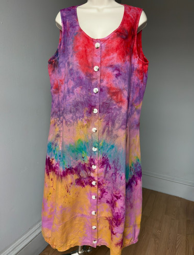 Maxi abito donna tie dye - maxi,