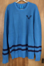 Maglione maglia pescatore blu Weezer XXL con licenza ufficiale esaurito nuovo senza etichette