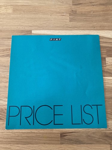 Listino prezzi fiat anni - prezzi,