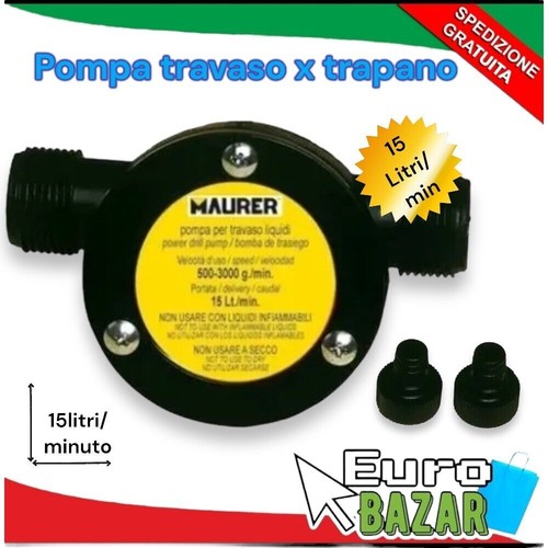 Pompa travaso per trapano - pompa,