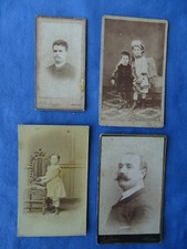 4 ANTICHE FOTOGRAFIE DI RITRATTI-FOTOGRAFI DE LUCA-FRATACCI-BIONDI-LAURO-NAPOLI