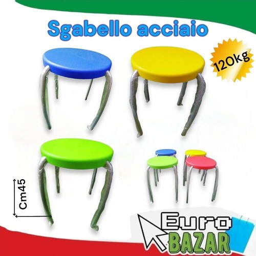 Sgabello metallo h45 - metallo,