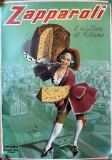 Gino Boccasile - Poster - Zapparoli Panettone Milano - BID NOW ! OFFRI ORA