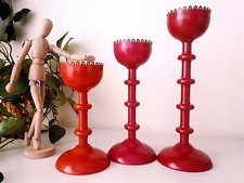 IKEA set 3 pezzi Candelieri Harfin Portacandele Vintage Candelabri Colorati