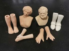 Testa mani piedi pastori personaggi presepe in Terracotta da cm 14/16 !!!