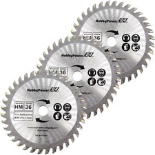 3 pezzi lama HM per sega circolare a batteria Bosch GKS 10,8V-LI 85x15 mm 12V + 10,8V