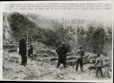 Press Photo Smoke and lava