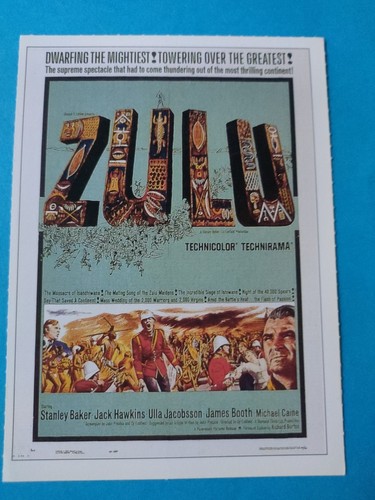 Zulu 1964 cartolina mini - zulu,