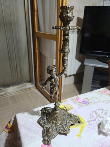 Candelabro peltro vintage - peltro,