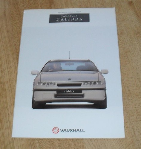Brochure vauxhall calibra 1992 - vauxhall,