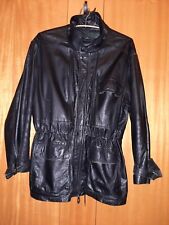 GIACCA SAHARIANA IN PELLE DI QUALITA' SUPERIORE, UOMO NERA. LEGGI