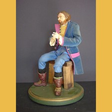 --PASTORE NAPOLETANO DEL 700 DONNA FIGURA DA PRESEPE terracotta GESU' Cartapesta