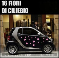 adesivi adesivo stickers fiori ciliegio auto casco a0078