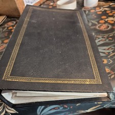 6 sided VINTAGE POSTCARD ALBUM WITH  POSTCARDS  fashion glamour people 