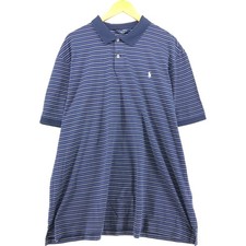 Used Ralph Lauren POLO GOLF Pro Fit short-sleeved striped polo shirt men's s...