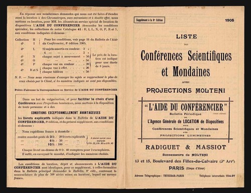 Projections molteni 1905 - projections,