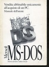 1994 MICROSOFT MS-DOS - MANUALE DELL'UTENTE  - RARO - SENZA DISCHETTO