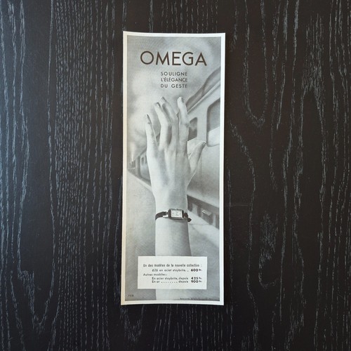 1936 omega original ad - -,