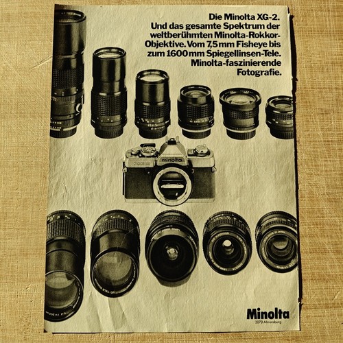 Minolta reflex 1978 - minolta, xg-2