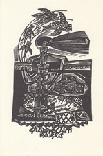 Exlibris Bookplate Holzstich