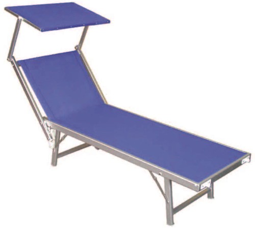 Lettino alluminio piegh