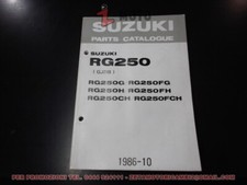 catalogo originale esplosi parti ricambi moto Parts catalogue Suzuki RG 250
