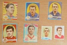 ED.LAMPO  LOTTO DI  7  FIGURINE CALCIATORI ANNI 60° TUTTE DIVERSE !!!!!